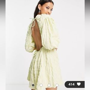 ASOS weekday puff sleeve dress